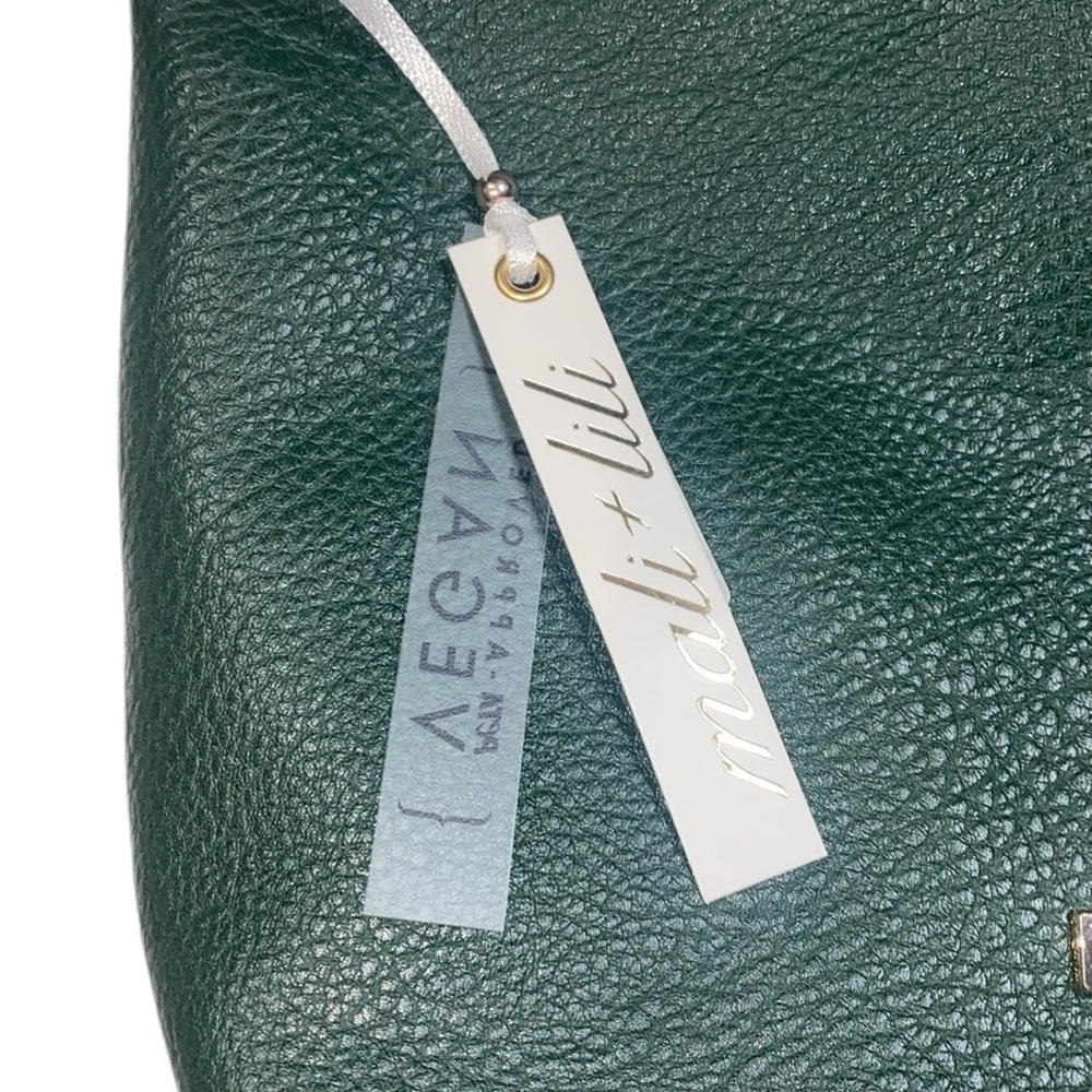 NWT Mali & Lili Green Vegan Crossbody Bag with Pouch - Picture 14 of 17